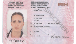 prednja strana vozačke dozvole